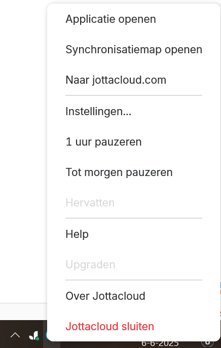 Windows Jottacloud icoon