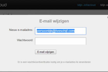 E-mailadres wijzigen E-mailadres wijzigen