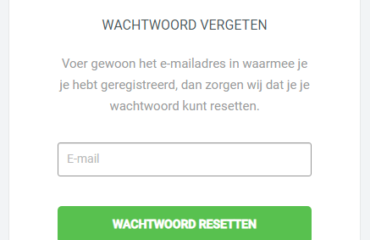 Wachtwoord vergeten